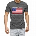 Wholesale American flag print t shirt 100% cotton trump election shirt