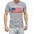Wholesale American flag print t shirt 100% cotton trump election shirt