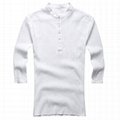 Mens henley shirt V Neck Cotton Linen Hippie Shirts Casual T-Shirt Top wholesale