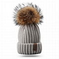 Pom beanie knit winter cashmere hat wool fleece custom knitted toque