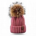 Pom beanie knit winter cashmere hat wool fleece custom knitted toque