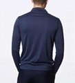 Wholesale Mens Fitted Merino Wool 1/4 Zip Long Sleeve T-Shirt Light Weight Warm