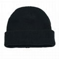 Wholesale skullies beanies hats custom logo fisherman beanie acrylic ski cap