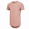 New design t shirt swag plain men's distressed swag t shirts hipster drop tail