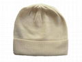 Wholesale cashmere beanie knitted skull cap winter ski hats plain custom logo