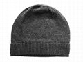 Wholesale cashmere beanie knitted skull cap winter ski hats plain custom logo