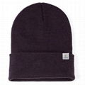 Custom heather Cuffed Beanie for Soft Warm Knit 10 Colors ribbed knit beanies