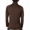 Custom Merino wool shirt mens 1/4 Zip Mock Neck Sweater Nxcaps