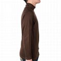 Custom Merino wool shirt mens 1/4 Zip Mock Neck Sweater Nxcaps