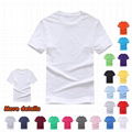 Custom your own logo white cotton printing t shirt sublimation clothes