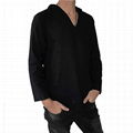 Men Hemp Clothing Tshirts Hippie V neck Shirts Beach 100% Soft Cotton Top Shirt