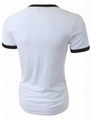 Classic ringer tee mens slim fit t shirts bulk blank tees summer t shirt