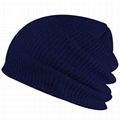 Wholesale Custom Embroidery Beanie Hats baggy 100% Organic Cotton Beanies With L