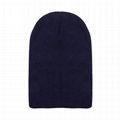 Wholesale Custom Embroidery Beanie Hats baggy 100% Organic Cotton Beanies With L