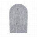 Wholesale Custom Embroidery Beanie Hats baggy 100% Organic Cotton Beanies With L