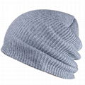 Wholesale Custom Embroidery Beanie Hats baggy 100% Organic Cotton Beanies With L