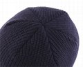 Classic mens tuque beanies with custom embroidery hats warm winter knit cuff bea