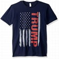 Custom Black T-shirt Election Cheap Slogan Printed 120 gsm T Shirt Donald Trump