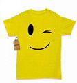 Cute Emoji Shirt With 100% Cotton Couple Matching Cartoons Summer Tees Tops