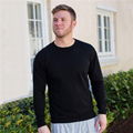 Classic merino wool tshirt blank tees mens crew neck tee long sleeve shirt 