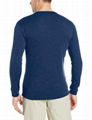 Classic merino wool tshirt blank tees mens crew neck tee long sleeve shirt 