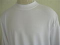 100% cotton turtleneck t-shirt white plain short sleeve mock turtleneck tee 