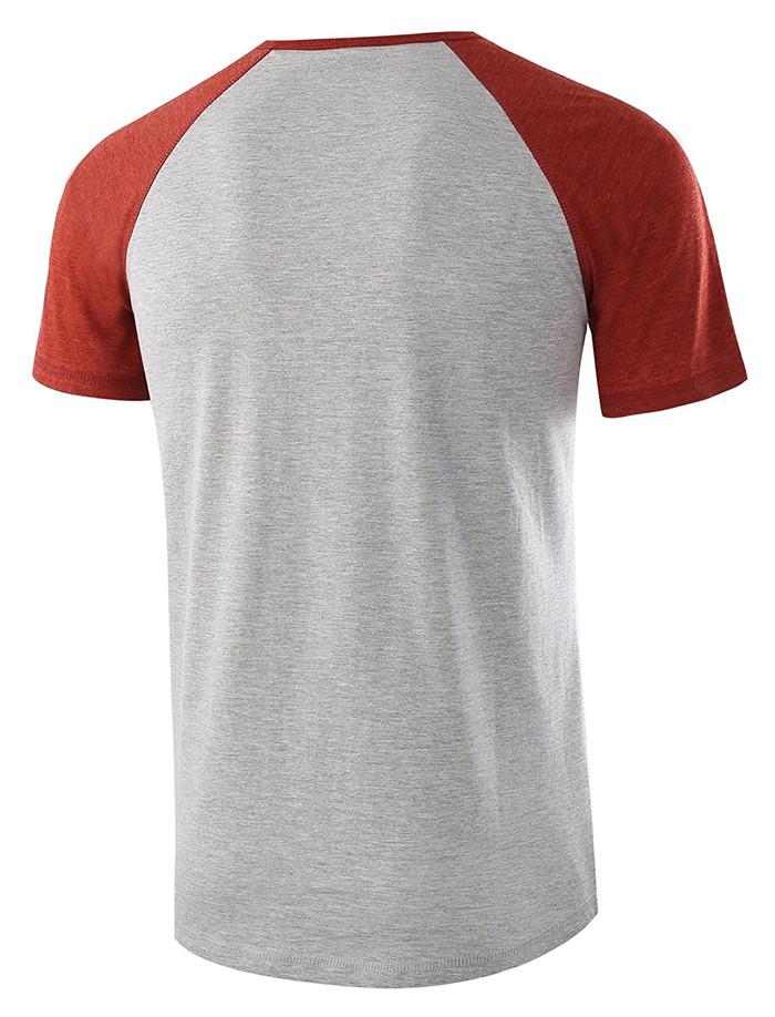 Download Men's Casual Short Sleeve Henley Shirt Raglan Fit Baseball ...