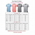 Mens Gym Short Shirt Extended Elong Drop Tail Scallop Curved Hem T shirt 