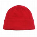 Daily Beanie Hat Cuffed Beanie Thick Knitted Hats Winter Fisherman Beanie