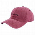 Hot sale dad cap custom embroidery washed cotton baseball cap hats vintage