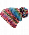 New Crochet Rasta Pom Beanie Tam Hat Womens Ladies Jamaica Colorful Rasta Hat