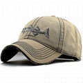 Men's embroidery Baseball Cap Fishing Gorras with Fish bones cotton Dad Hats 