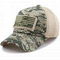 Stylish hats camo mesh back hats unstructured 6 panel baseball cap American flag