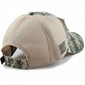 Stylish hats camo mesh back hats unstructured 6 panel baseball cap American flag