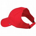 Wholesale red Baseball Ponytail Cap for lady hairs hats ponycap sports hat