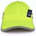 High Visibility Safety Cap Reflective Stripes Fluorescent Hunting Cap Hat