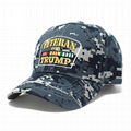 Trucker Hat Veterans for Trump Camouflage Baseball Cap HooK and Loop Closure Hat