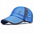 Wholesale mesh baseball caps breathable quick dry trucker hat sun visor hat