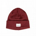 Merino Wool Knit Beanie For Keeping Warm Factory Price Blank Beanie Fold