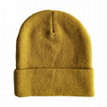 Merino Wool Knit Beanie For Keeping Warm Factory Price Blank Beanie Fold