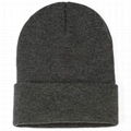 Wholesale Winter Hat Cuffed Fold Beanie Unisex Soft Warm Knit Custom Beanie Hat