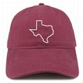 Hot sale dad cap custom Texas map embroidery mens cap with custom your logo