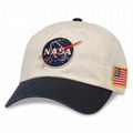 Iconic Embroidered Patch Distressed Dad Hat NASA Vintage Washed Cotton Cap