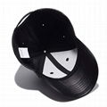 Winter Solid Plain PU Leather Baseball Cap 6 Panel Men's Outdoor Baseball Hats