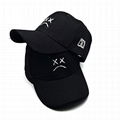 Cap Custom Logo Sad Boys Adjustable Crying Face Embroidery Baseball Cap Dad Hat