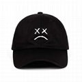 Cap Custom Logo Sad Boys Adjustable Crying Face Embroidery Baseball Cap Dad Hat