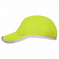 Race running hat Reflective outdoor sports cap polyester hats wholesale