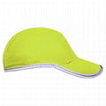 Race running hat Reflective outdoor sports cap polyester hats wholesale