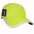 Race running hat Reflective outdoor sports cap polyester hats wholesale