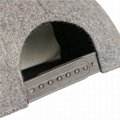 Curved brim cork hat 6 panel hip hop baseball cap adjustable strap snapback cap